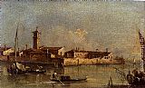 View Of The Island Of San Michele Near Murano, Venice by Francesco Guardi